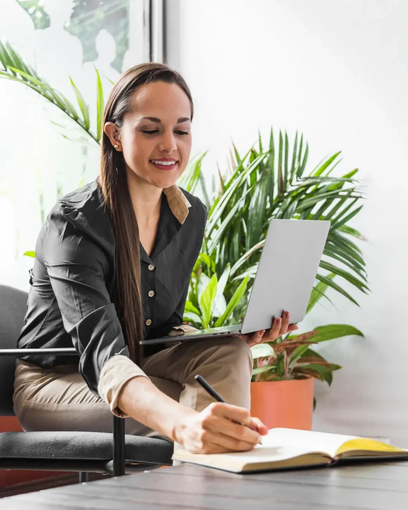 Woman writing