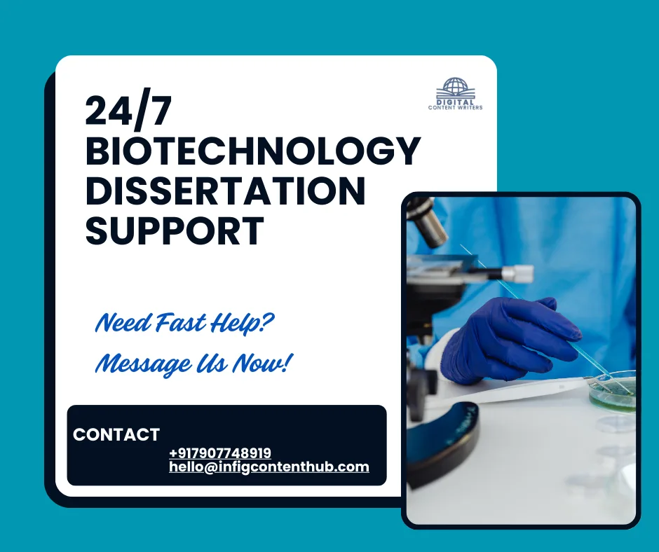 Biotechnology dissertation help